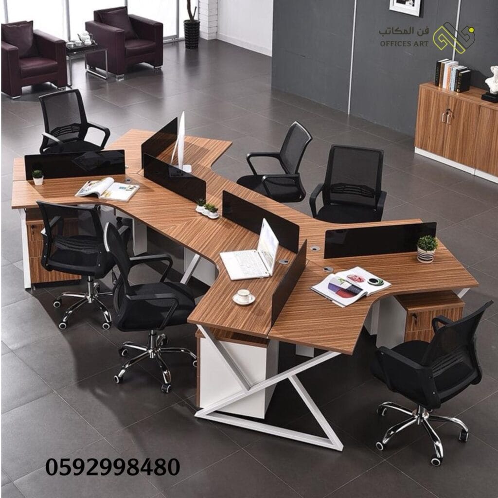 أثاث مكتبي حديث في الرياض | حلول مبتكرة من شركة فن المكاتب